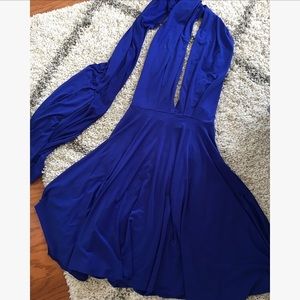 Von Vonni Transformer short blue cocktail dress